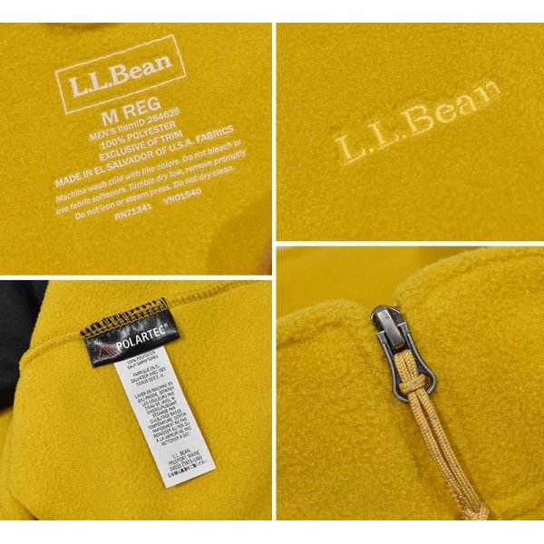 画像2: 【ビンテージ】【L.L.bean】 【L.L.ビーン】からし色【フリースベスト】【サイズＭ】  