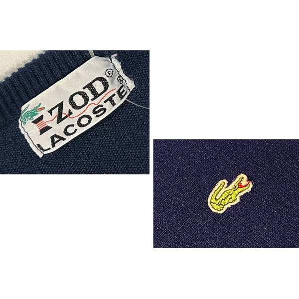 画像2: 【IZOD LACOSTE】アイゾッド ラコステ【紺】【アクリルセーター】 