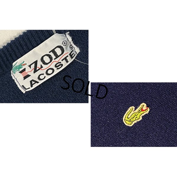 画像2: 【IZOD LACOSTE】アイゾッド ラコステ【紺】【アクリルセーター】 