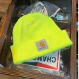 画像1: カナダ製【ビンテージ】【carhartt】【カーハート】【レモンイエロー】 【ニットキャップ】 【ニット帽】 <br> (1)