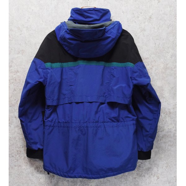 画像3: 80's~【ビンテージ】【ＬＬビーン】【L.L.bean】【緑ｘ青ｘエメラルドグリーン】ナイロン【アノラックパーカー】【サイズM】 