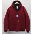 画像1: 【ビンテージ】【カーハート】【carhartt】ワイン【ダック地】ダックパーカー【アクティブパーカー】【フルジップパーカー】【XL-TALL】<br> (1)