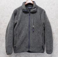 USA製【パタゴニア】patagonia【グレー】【レトロカーディガン】フリースジャケット【サイズM】 