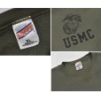 画像2: 90's~【USA製】【ビンテージ】【U.S.ARMY】米軍【USMC】オリーブグリーン【前Vスウェット】【サイズＸＬ】<br> (2)