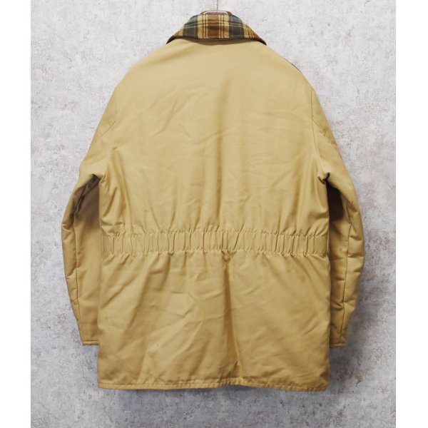 画像3: 70's〜【ビンテージ】黒タグ【Eddie Bauer】【エディーバウアー】【チェックウールｘベージュ】【ジップアップ】【ダウンジャケット】 