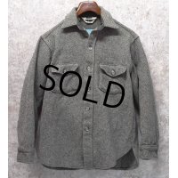 70’s~ USA製【ビンテージ】Woolrich【ウールリッチ】【グレー】【ウールシャツ】【サイズM】 