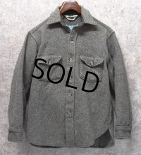 70’s~ USA製【ビンテージ】Woolrich【ウールリッチ】【グレー】【ウールシャツ】【サイズM】 