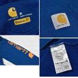 画像2: 【ビンテージ】【カーハート】carhartt【青】ロゴ入り【パーカー】【サイズ Ｍ】<br> (2)