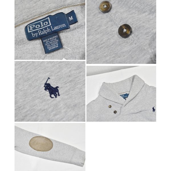 画像2: 【ラルフローレン】【POLO RALPH LAUREN】【グレー】【ショールカラースウェット】【サイズＭ】 