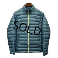 【パタゴニア】patagonia【グリーン×黄色ジッパー】【ダウンセーター】レディース【W-L】 