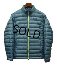 【パタゴニア】patagonia【グリーン×黄色ジッパー】【ダウンセーター】レディース【W-L】 