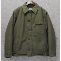 60's~【ビンテージ】【米軍実物】U.S.NAVY【バックステンシル入り】【A-2】【デッキジャケット】サイズL 