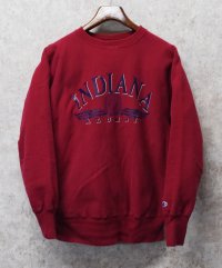 90's【USA製】ビンテージ【チャンピオン】【Champion】【リバースウィーブ】【Indiana Alumni】【カレッジスウェット】【エンジ】【サイズL】 