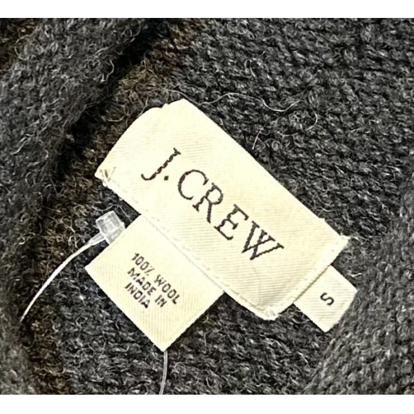 画像2: 【J.crew】【Ｊクルー】【黒ｘグレーｘチャコール】【ロールネックウールセーター】【サイズＳ】 