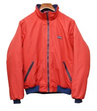 USA製【パタゴニア】patagonia ナイロン【シェルドシンチラジャケット 】【赤×青】【裏フリースブルゾン】【サイズL】 