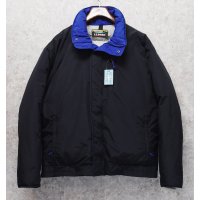 90's【ビンテージ】L.L.Bean【ＬＬビーン】【黒×青】【ダウンブルゾン】【ダウンジャケット】XL程 