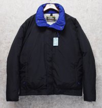 90's【ビンテージ】L.L.Bean【ＬＬビーン】【黒×青】【ダウンブルゾン】【ダウンジャケット】XL程 