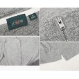 画像2: 【Ｊクルー】【J-crew】【霜降りグレー】【ハーフジップ】エルボーパッチ付き ラガーシャツ【長袖ポロシャツ 】【サイズＭ】<br> (2)