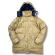 画像1: USA製【80’ｓ】【ビンテージ】【THE NORTH FACE】【ザ ノースフェイス】【ベージュ】フード付きダウンジャケット【サイズL】<br> (1)