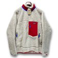 画像1: 新品未使用‼【パタゴニア】【PATAGONIA】【クラシック レトロX】【ナチュラル×青×赤】【フリースジャケット】【サイズＭ】<br> (1)