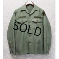 【60's】【米軍実物】【ビンテージ】【U.S.ARMY】【OG107】【ユーティリティシャツ】【15 1/2×35】 