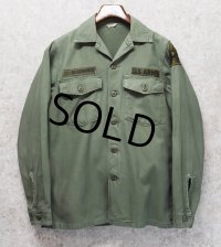 【60's】【米軍実物】【ビンテージ】【U.S.ARMY】【OG107】【ユーティリティシャツ】【15 1/2×35】 