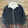 画像1: 【70s~】【USA製】ビンテージ【Levis】リーバイス BIG-E【黒】ビッグＥ 裏ボア付き【コーデュロイジャケット】ボアジャン【US40】<br> (1)