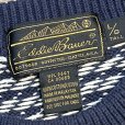 画像2: ~90’s【エディーバウアー】Eddie Bauer 黒タグ【紺ｘ白】【バーズアイ柄】コットンセーター【サイズＭ】<br> (2)