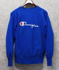 90's USA製【champion】ビンテージ【チャンピオン】【リバースウィーブ】【青】【スウェット】【サイズＬ】 