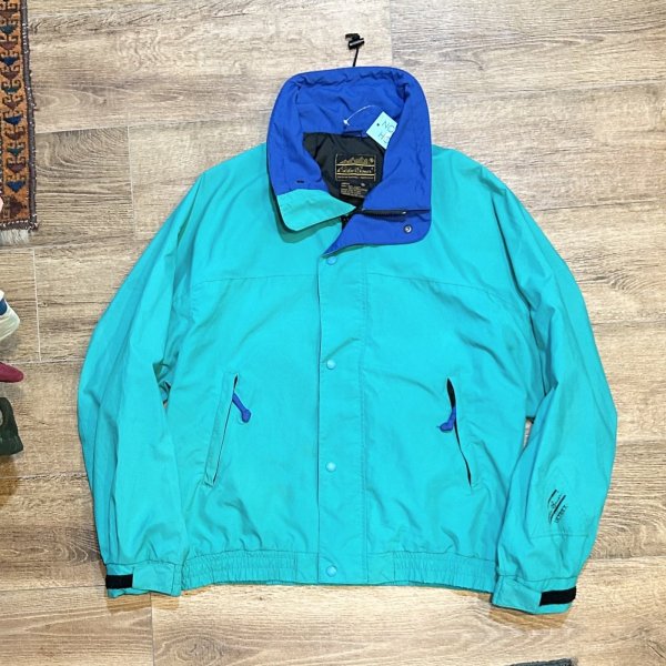 画像3: ~80's【ビンテージ】【エディーバウアー】【Eddie Bauer】【エメラルドグリーン】ナイロンジャケット【サイズXＬ】 