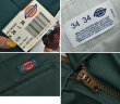 画像2: 【デッドストック】USA製【ビンテージ】【ディッキーズ】【Dickies】【グリーン・緑】【ワークパンツ】【34ｘ34】  (2)