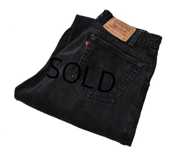 画像1: 【ビンテージ】【USA製】【LEVI'S】【リーバイス５６０】560【ブラックデニム】【デニムパンツ】【34Ｘ30】  (1)