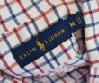 画像2: 【ラルフローレン】 【POLO ralph lauren】【白×赤×青】【チェック柄】【ボタンダウンシャツ】【サイズＭ】   (2)