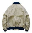 画像3: 程度良好!!【ビンテージ】【ウールリッチ】【Woolrich】【ベージュ×紺】【ジップアップジャケット】【ブルゾン】【サイズＬ】  (3)