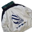 画像1: 【ビンテージ】【nautica】【ノーティカ】【白×紺】【ヨット】ジップアップ【コットンジャケット】【サイズＭ】  (1)