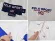 画像2: USA製 90's【ポロスポーツ】POLO SPORT【ラルフローレン】【白×青×グレー】レースアップラガーシャツ【ラガーシャツ】【サイズＬ】  (2)