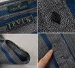 画像2: 【ビンテージ】【LEVI'S】リーバイス【グレーｘ青】ＨＢＴ【ストライプ】【長袖シャツ】【サイズＭ】  (2)