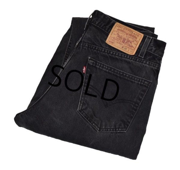 画像1: メキシコ製【ビンテージ】【LEVI'S】【リーバイス５０５】505【黒】【デニムパンツ】ブラックデニム【34×34】  (1)