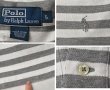 画像2: 【ラルフローレン】【POLO ralph lauren】【白×グレー】【ボーダー柄】【ポロシャツ】【サイズL】   (2)