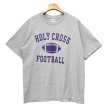 画像1: 90's【ビンテージ】USA製【グレー】HOLY CROSS FOOTBALL【Tシャツ】 サイズXL  (1)