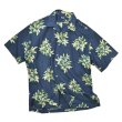 画像1: 【Polo Ralph Lauren】【ラルフローレン】 【紺】【花柄】【半袖シャツ】【アロハシャツ】【サイズＬ】   (1)