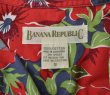 画像2: 【ビンテージ】【banana republic】【バナナリパブリック】【赤×紺×緑】【ハイビスカス】【バナリパ】【半袖シャツ】【アロハシャツ】【サイズＳ】  (2)