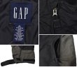 画像2: 【ビンテージ】【オールドギャップ】【GAP】【中綿入り】【黒ｘチャコール】【ナイロンジャケット】【サイズＸＬ】 (2)