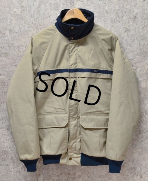 画像1: 80's~【USA製】【ビンテージ】【ウールリッチ】woolrich【紺×クリーム】【中綿入りジャケット】ブルゾン【サイズM】  (1)