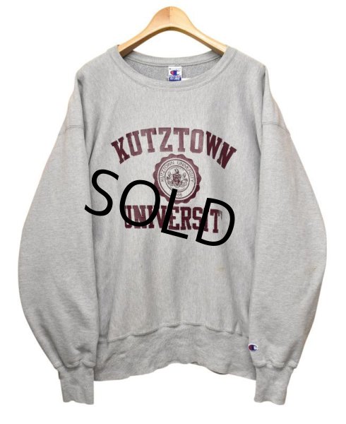 画像1: 【ビンテージ】【Champion】【チャンピオン】【グレー】【リバースウィーブ】KUTZTOWN UNIVERSITY【カレッジスウェット】【サイズXXL】 (1)