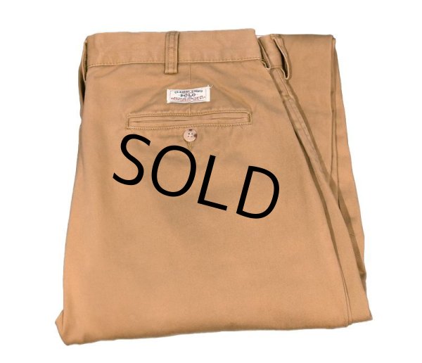 画像1: 【POLO RALPH LAUREN】ラルフローレン【ブラウン】ANDREW PANTS【CLASSIC CHINO】【２タック】【コットンパンツ】【34×32】  (1)