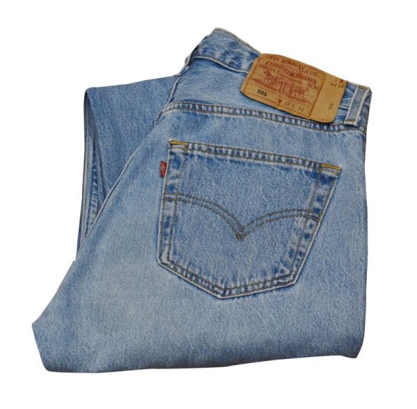 画像1: 90's~【USA製】【ビンテージ】【LEVI'S】【リーバイス５０１】501【デニムパンツ】【32ｘ34】  (1)