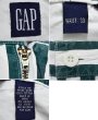 画像2: 【ビンテージ】【オールドギャップ】【GAP】ギャップ 【緑ｘ白ストライプ】【２タックショートパンツ】【短パン】【コットンショーツ】【W30】  (2)