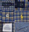 画像2: 【90's〜】 【Ralph Lauren】【ラルフローレン】【青ｘ紺ｘ白ｘ黄色】【チェック柄】【クラシックフィット】 【ボタンダウンシャツ】【サイズS】   (2)