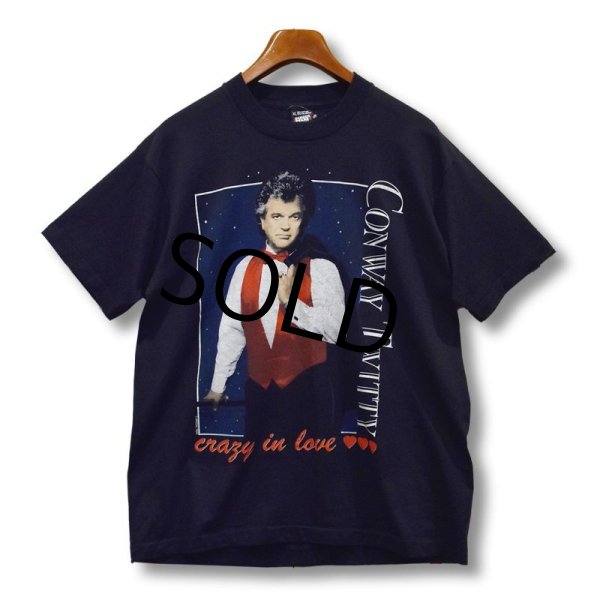 画像1: 【90's】デッドストック【USA製】【ビンテージ】スクリーンスターズ【CONWAY TWITTY】黒【Tシャツ】【サイズXL】  (1)